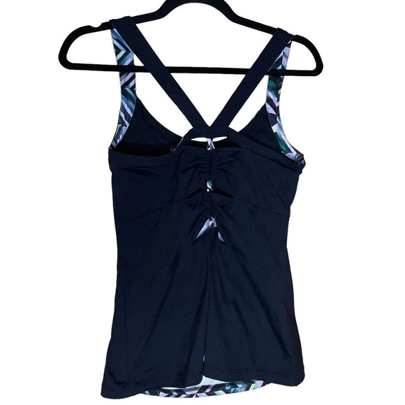Cynthia Rowley Diamond Cutout Activewear Tank Size Medium - New Without Tags - Picture 5 of 8